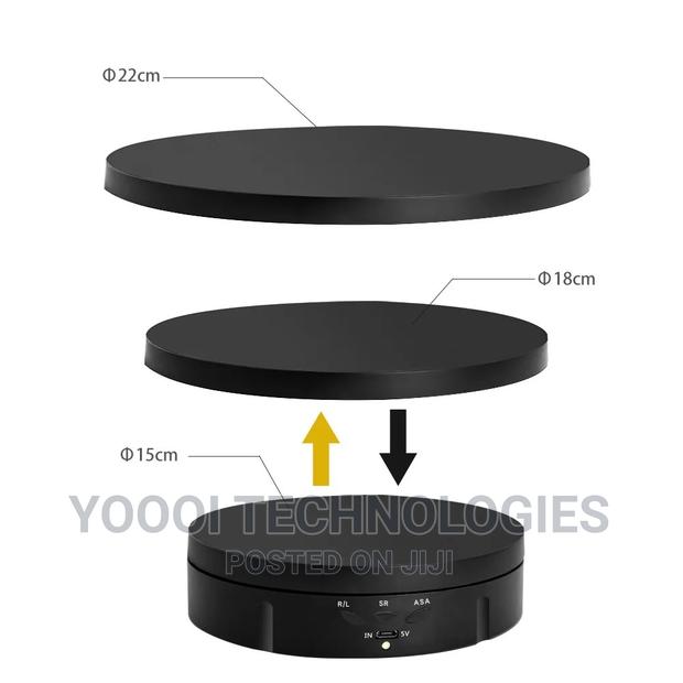 15/18/22cm 3 In1 360 Degree Electric Turntable With Remote · Photo 3