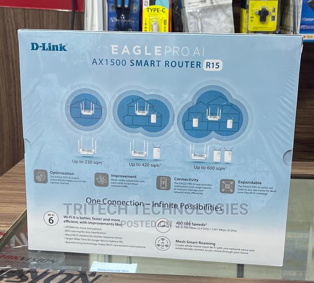 D-link Wi-fi6 Ax1500 Smart Router R15 Eagle PRO Ai · Photo 2