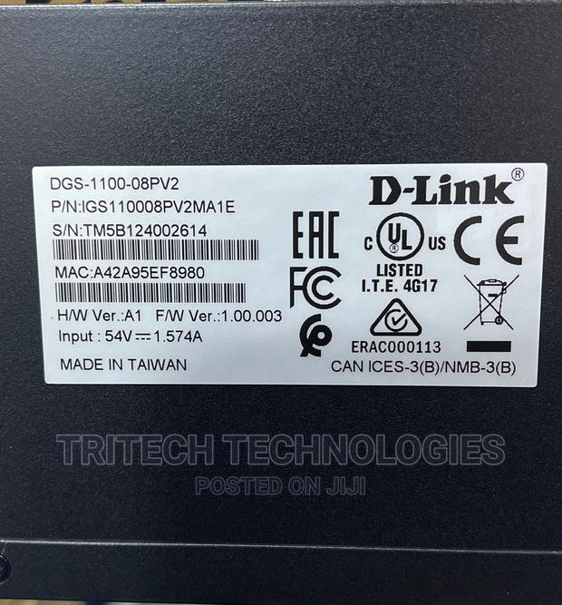 D-Link 8port Gigabit Poe Smart Managed Switch DGS-1100-08pv2 · Photo 3