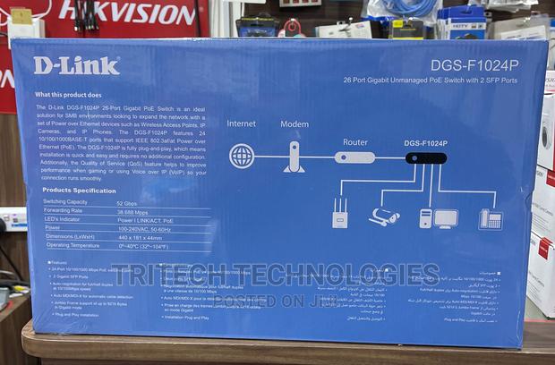 D-Link 24port Gigabit Unmanaged Poe Switch With 2sfp Port · Photo 2