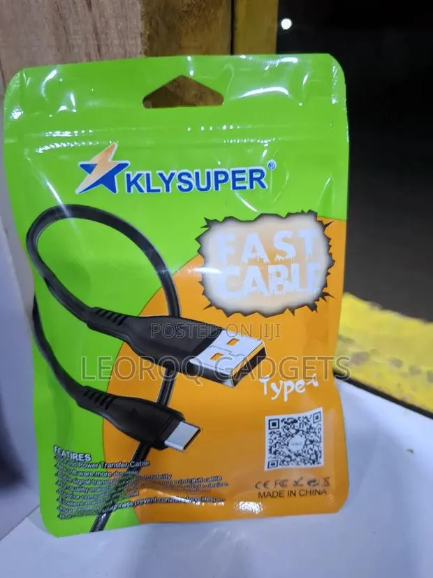KLYSUPER Fast Charging & Data Cable (USB to Type-C) · Photo 1