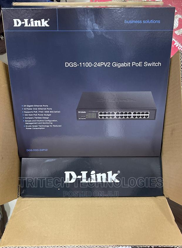 D-Link 24port Gigabit POE Smart Managed Switch DGS-1100-24PV · Photo 1