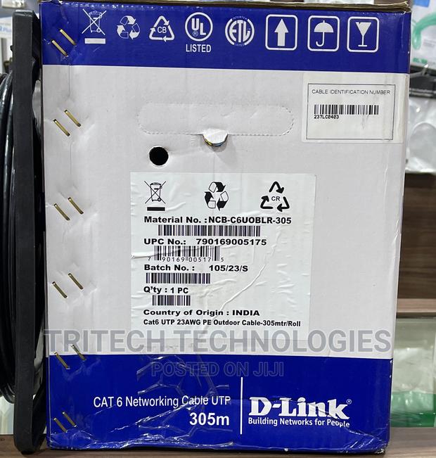 D-Link NCB-CUBLKR-305 CAT 6 UTP Outdoor Cable With FR PVC · Photo 3