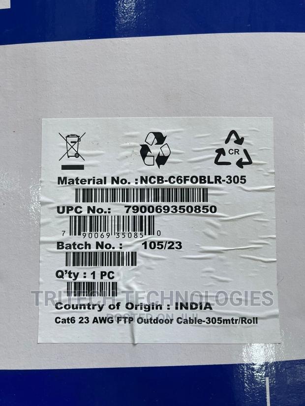 D-Link NCB-C6foblr-305 FTP PVC/ Uv Outdoor 23awg 305m Cat6 · Photo 5