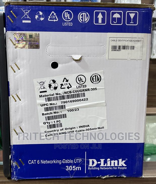 D-Link NCB-C6ugryr-305 Cat6 Utp (Green) PVC Solid Cable · Photo 3