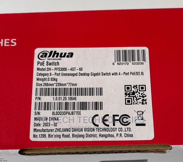 Dahua 4port Gigabit With 2 Uplink Unmanaged Desktop Switch · Photo 2