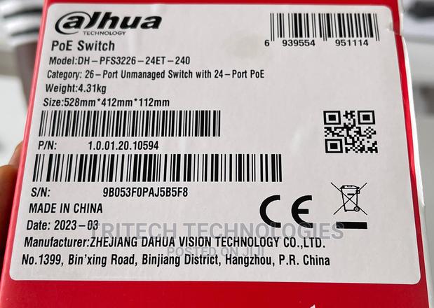 Dahua 24port Poe Intelligent Switch +2 Uplink +2 SFP · Photo 2