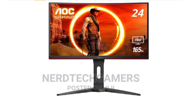 AOC C24G1A 24" Curved Frameless Gaming Monitor, FHD 1920x108 · Photo 1