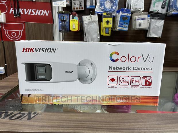 Hikvision 4mp Panoramic Color-Vu Fixed Outdoor Ip Camera · Photo 1