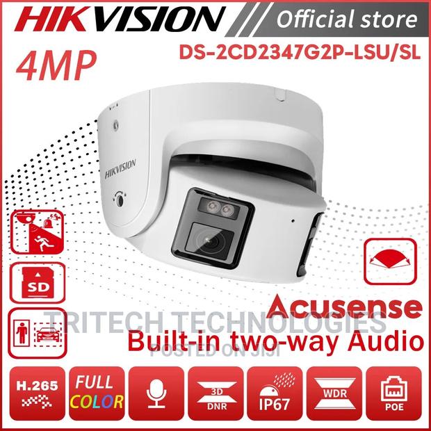 Hikvision 4mp Panoramic Colorvu Fixed Turret Ip Camera Dome · Photo 4