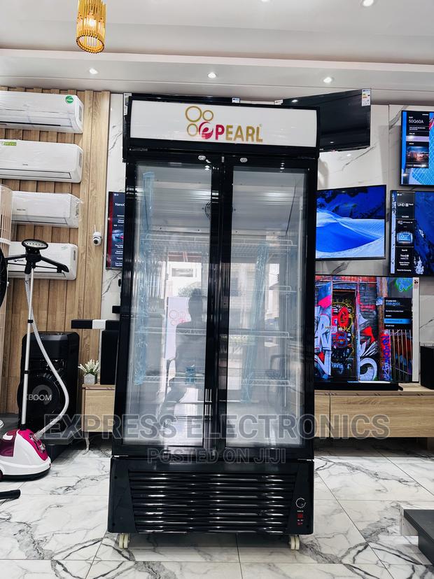 Double Door Glass Display Fridge PVC 622-2b Pearl · Photo 1