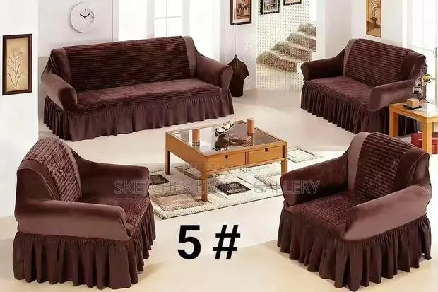 4-Pieces Sofa Cover. Complete Set (3+2+1+1 Seater) · Photo 1