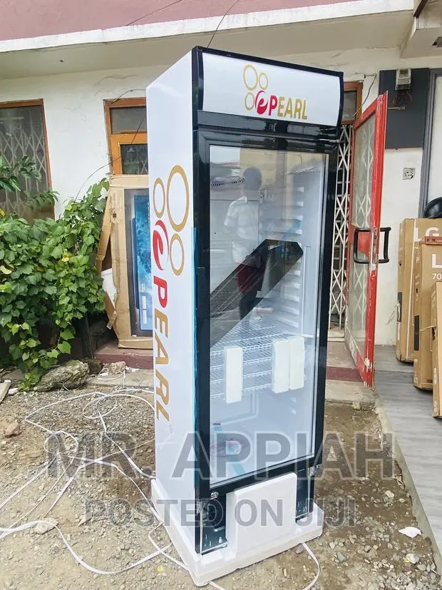 Long Lasting Pearl 400L PVC 424-2b 1 Door Display Fridge. · Photo 1