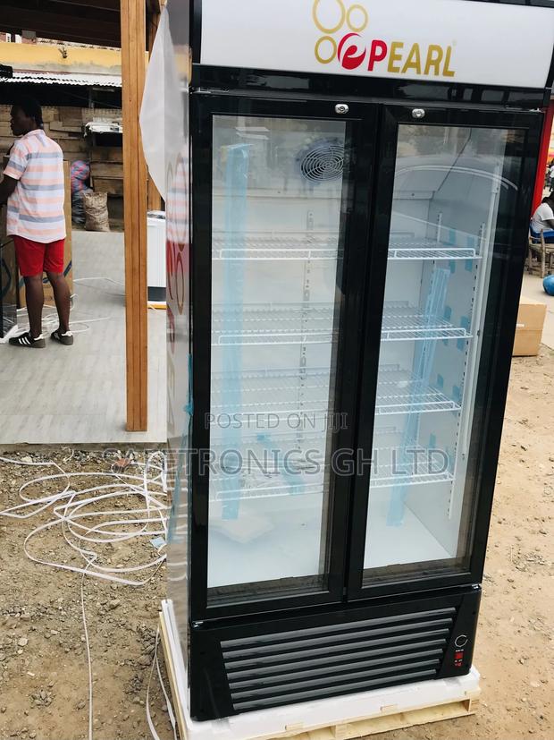Large Shelves Pearl Doubledoor PVC-622-2B Display Fridge · Photo 1