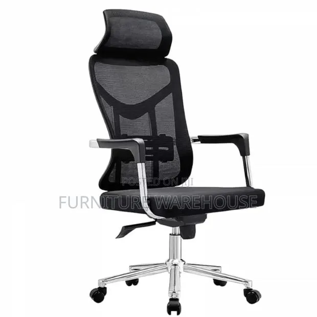 Strong Black Ergonomic Office Chair