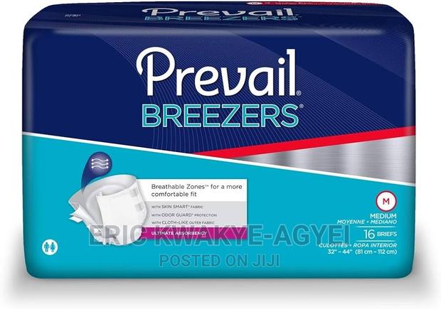 Prevail Breezers Ultimate Absorbency Incontinence Briefs, M, · Photo 1