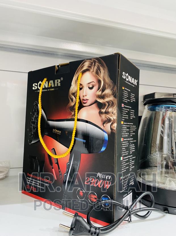 Energy Sufficient Sonar Electric Hair Dryer(2300watt)Black · Photo 1