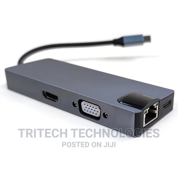 TYPE-C 8 in 1 + LAN+TYPE-C+SD CARD+ USB3.0x2+HDMI+VGA · Photo 3