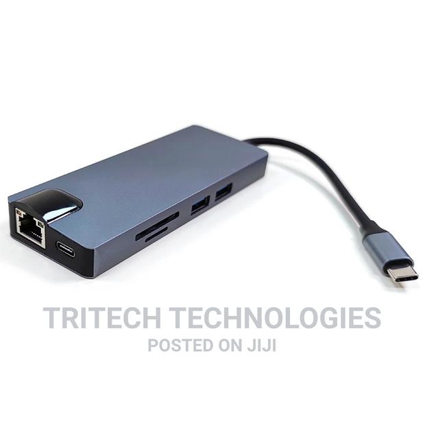TYPE-C 8 in 1 + LAN+TYPE-C+SD CARD+ USB3.0x2+HDMI+VGA · Photo 4