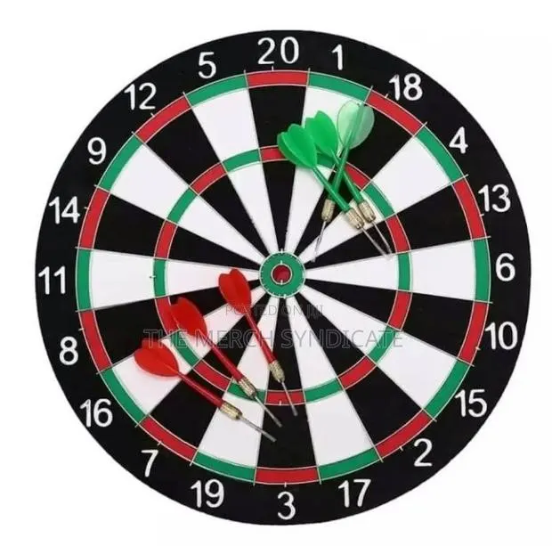 12 Inch Double Sided Adult Sports Party Dartboard Game With 6 Darts · Photo 1
