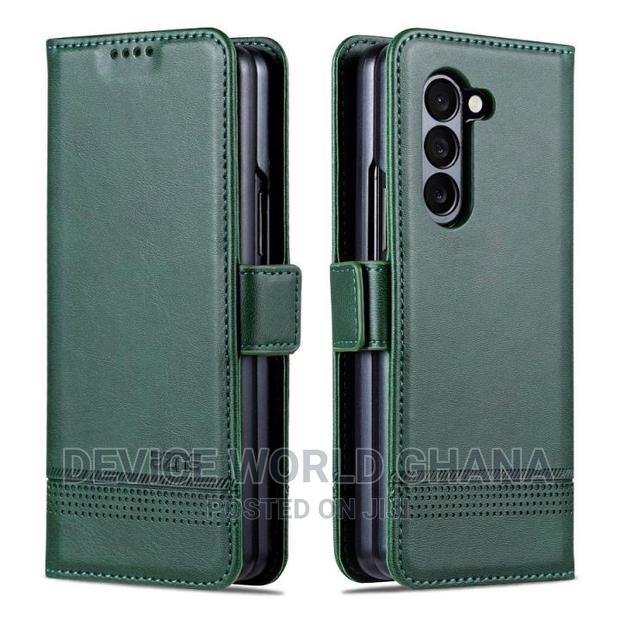 Azns Leather Flip Case for Samsung Z Fold 6 and Fold 5 · Photo 5