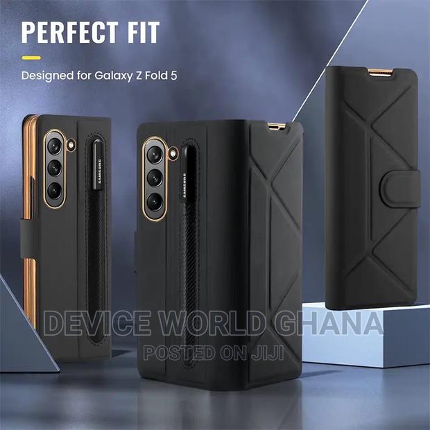 Custodia Leather Flip Case Samsung Z Fold 5 N Fold 4(No Pen) · Photo 2