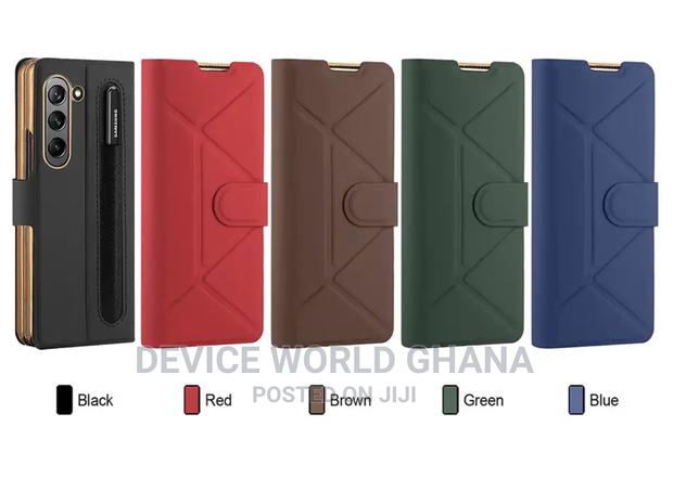 Custodia Leather Flip Case Samsung Z Fold 5 N Fold 4(No Pen) · Photo 1