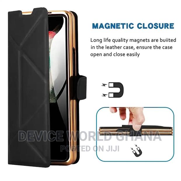 Custodia Leather Flip Case Samsung Z Fold 5 N Fold 4(No Pen) · Photo 5