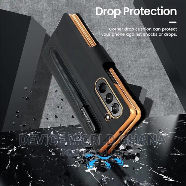 Custodia Leather Flip Case Samsung Z Fold 5 N Fold 4(No Pen) · Photo 4