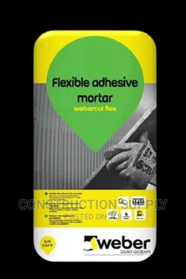 Tile Adhesive (Cement): Webercol Flex 20KG - Grey · Photo 1