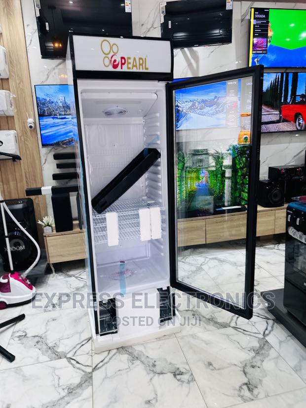 See Through Vertical Display Fridge Pearl PVC 424-2b · Photo 1