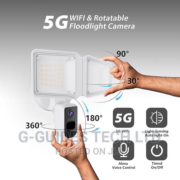 Ngteco WIFI Outdoor Security Floodlight Camera With PIR · Photo 2
