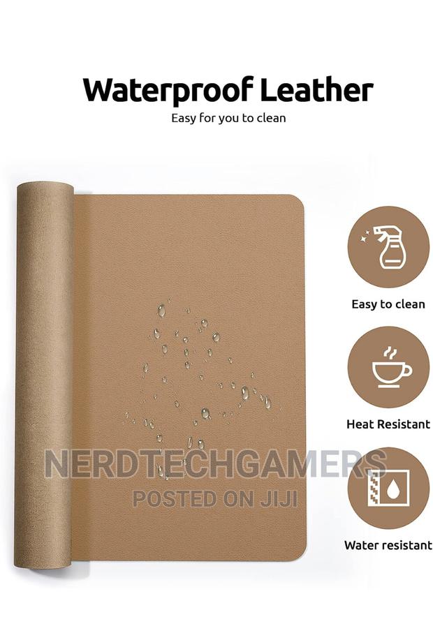 Ysagi Leather Desk Pad Protector, Office Desk Mat, Large · Photo 3