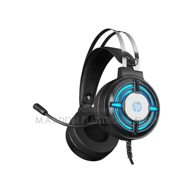 HP H120 USB 2 Pin Gaming Headset With Mic Control (Black) · Photo 1