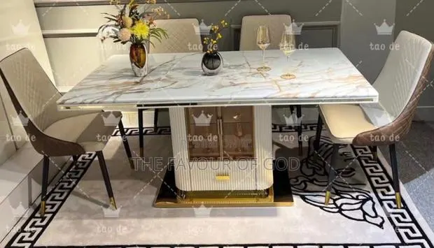A Majestic 6 Seater Marble Dining Set · Photo 1