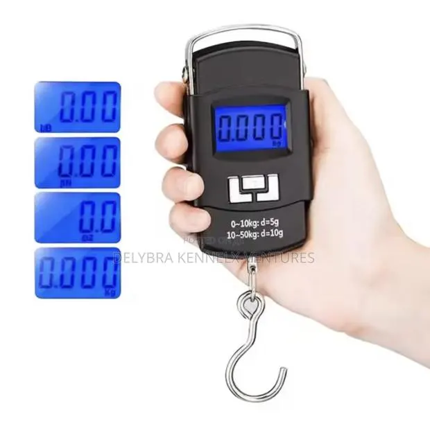 50kg Portable Black Electronic Digital Luggage Scale LCD · Photo 1