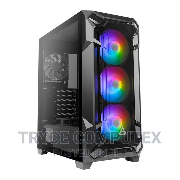Antec DF600 FLUX Mid Tower Windowed PC Case Inc 5 Argb Fans · Photo 1