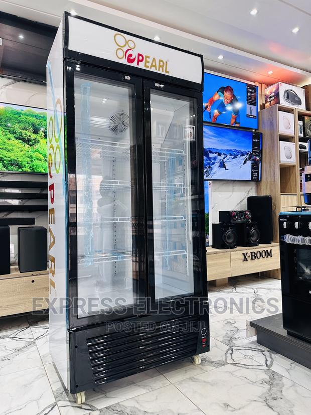 No.1 Best Pearl Double Door Display Fridge PVC 622-2b · Photo 1
