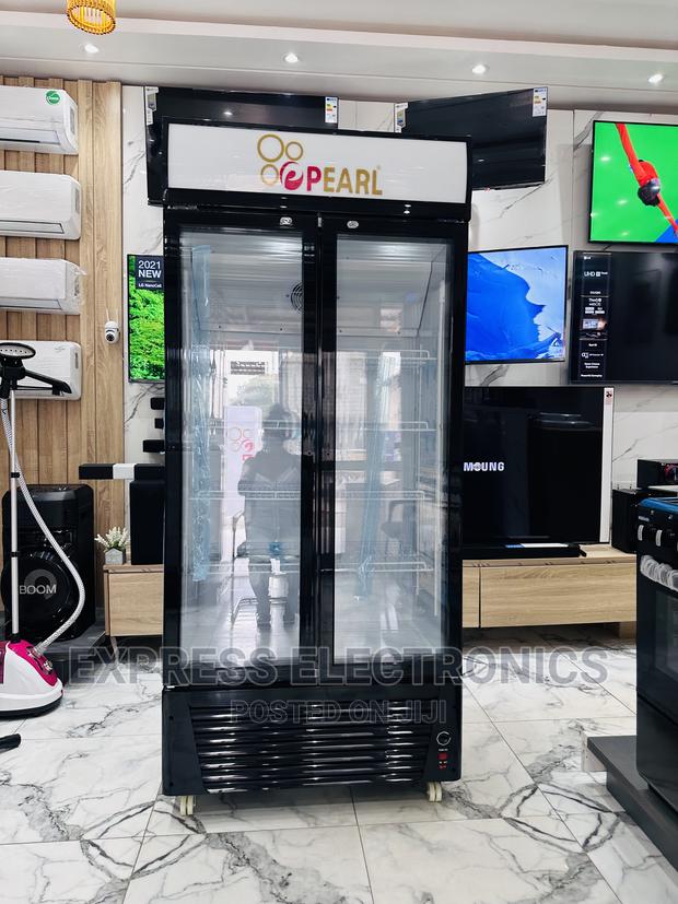 Ultra Modern Quietness Display Fridge Pearl PVC 622-2b · Photo 1