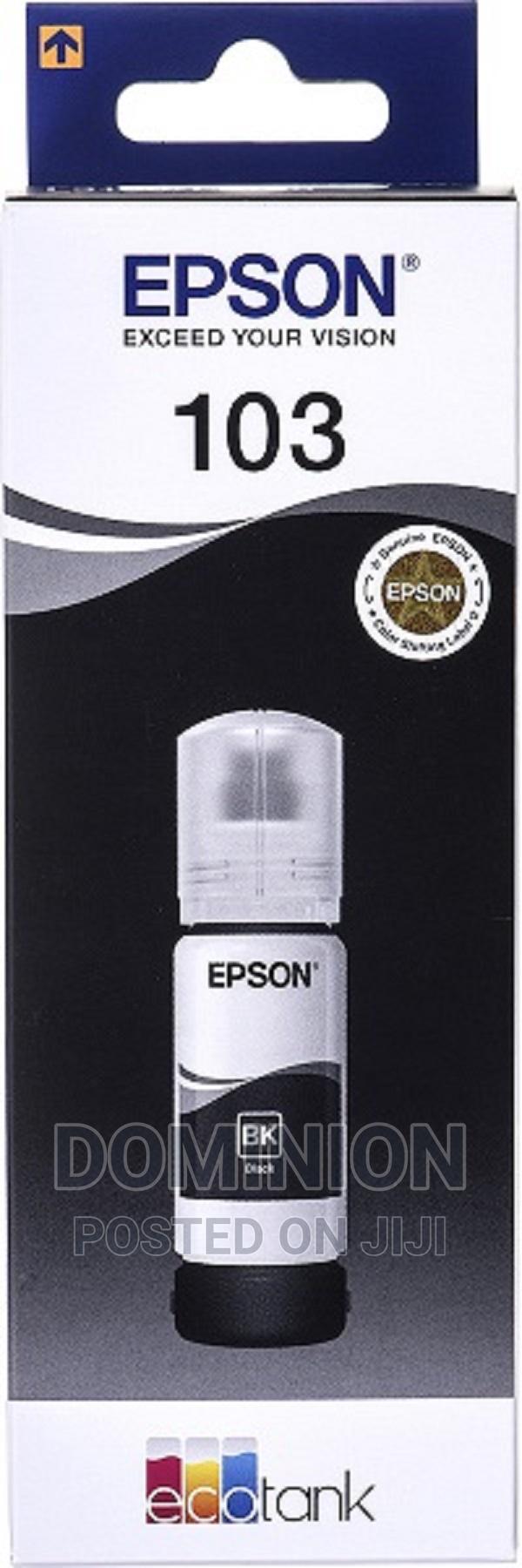 Epson 103 Black Ecotank Ink Bottle - (C13t00s14a) · Photo 1