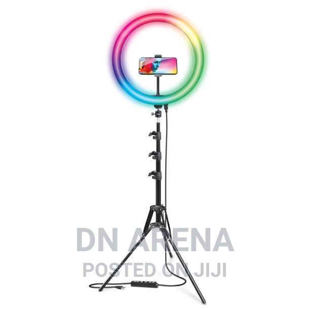 18" RGB Ring Light With Tripod Phone Holder Remote Control · Photo 6