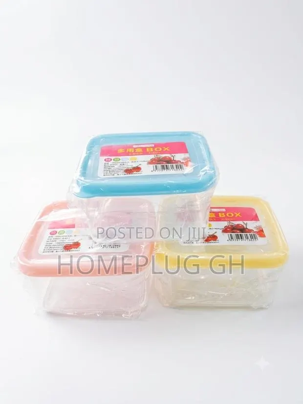 Plastic Food Storage Containers 4pcs · Photo 1