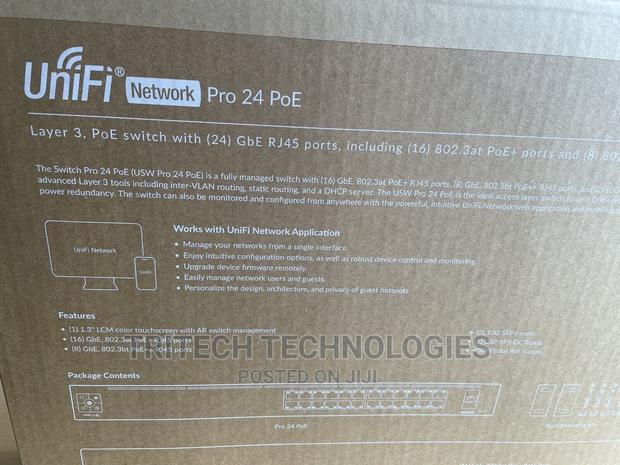 Unifi Usw-Pro-24-Poe Gen2 24-Port Gigabit Layer 3 Switch · Photo 1