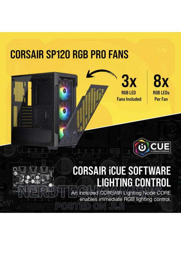 Corsair Icue 220T RGB AIRFLOW Tempered Glass Mid-Towe - Blac · Photo 4