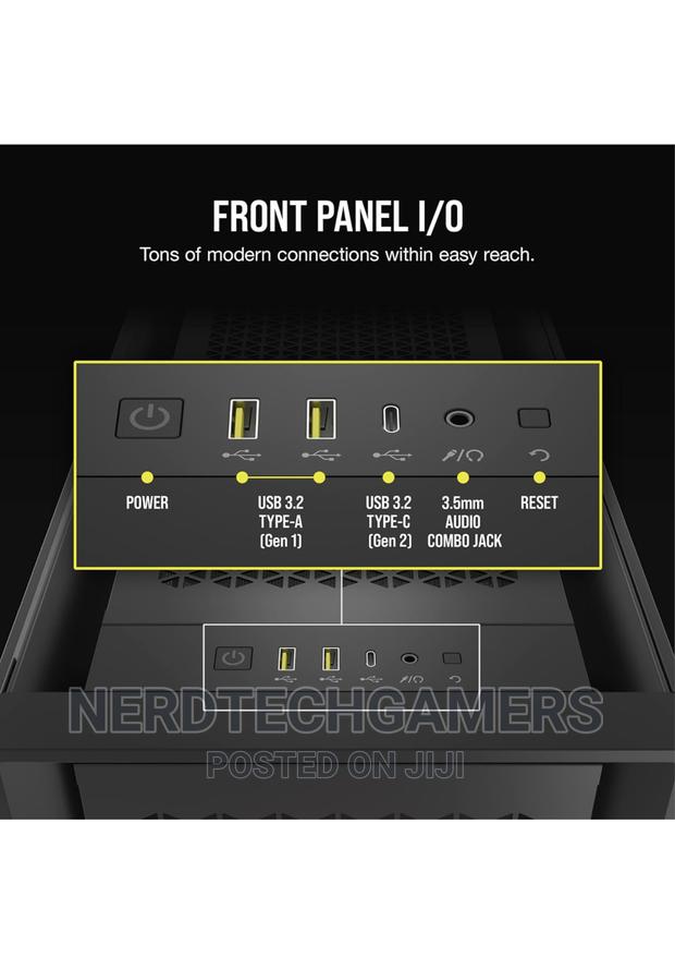 Corsair Icue 4000x RGB Airflow Mid-Tower - Black · Photo 4