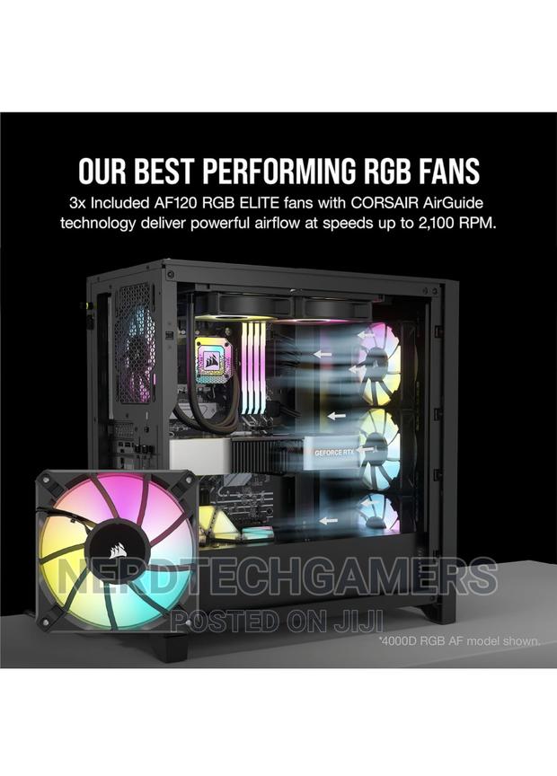 Corsair Icue 4000x RGB Airflow Mid-Tower - Black · Photo 3