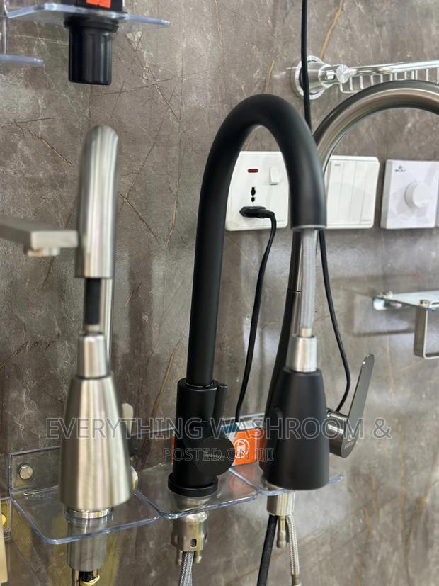 Black Pullout Faucet_pull Out Tap_black Pullout Mixer Tap · Photo 4