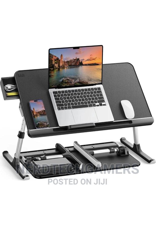 SAIJI Laptop Bed Tray Table, Laptop Computer Lap Desk For Be · Photo 1