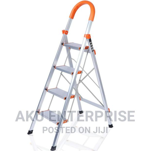 Living Room Staircase Ladders 4 Steps Aluminum Alloy Ladder · Photo 1