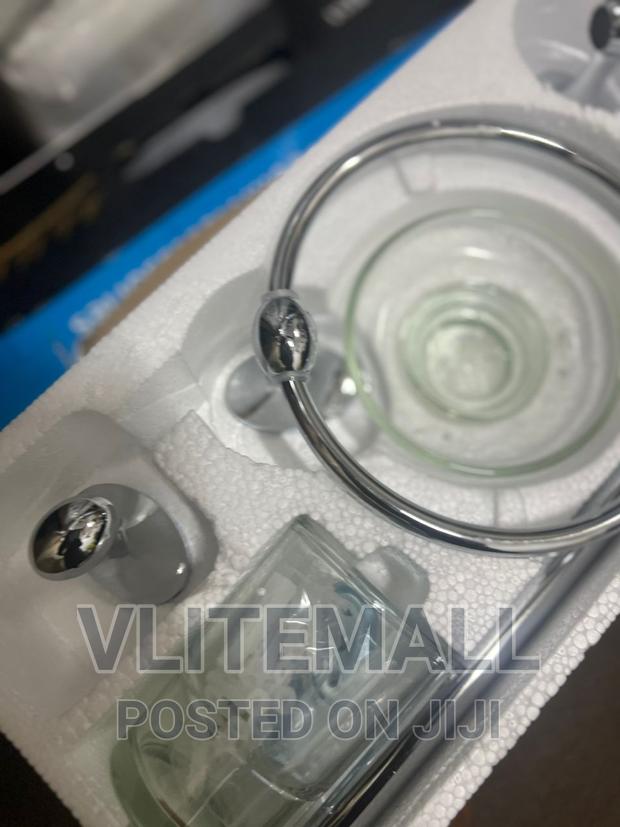 6pcs Silver Bathroom Hardware Set Stainless Steel · Photo 4